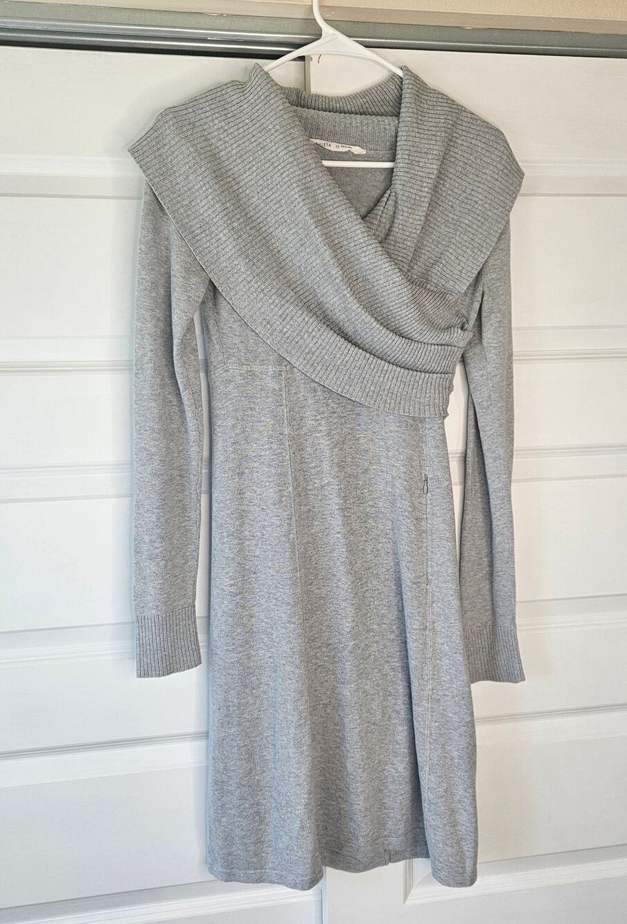 Athleta Gray Sochi Organic Cotton Wool Sweater Dress Size XS